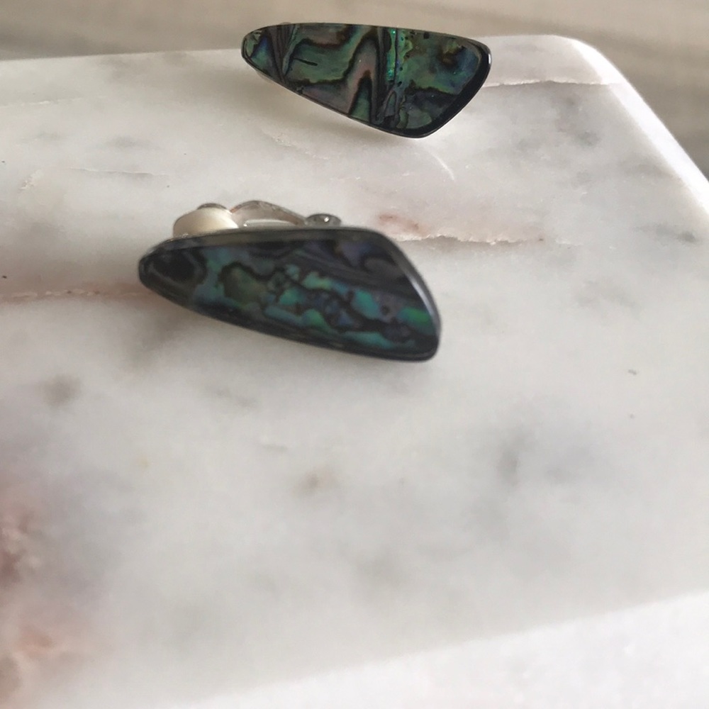 Silver earrings